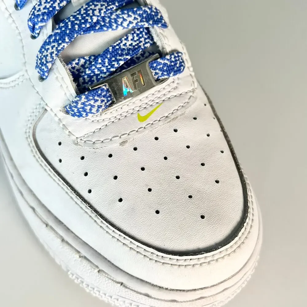 Nike Air Force 1 Low LV8 Sneakers Holographic White Big Kids Youth 4.5 / Women 6